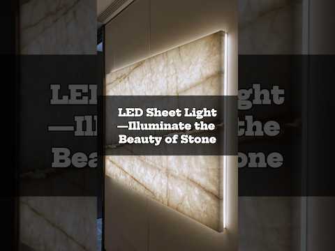 LED Sheet Light — Illuminate the Beauty of StoneLEDLighting #OnyxBacklight #StoneWall