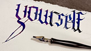 Gothic calligraphy ✒️@PAScribe @CalligraphyByPriyansh @CalligraphyMasters #gothiccalligraphy