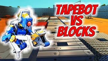 Best Block vs Tapebots | Scrap Mechanic Survival