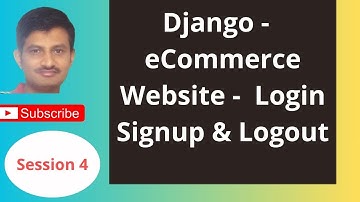 eCommerce Stationery Website | Add Login, Signup & Logout with HTML Form (POST Method) | Django