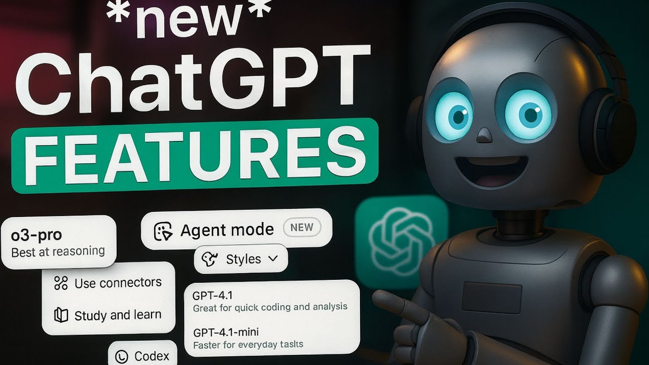 INSANE ChatGPT 2025 Update — Agent Mode & o3-Pro Explained Fast - YouTube
