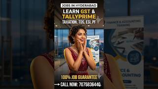 learn tally prime and Gst and get 100℅ placement in hyderabad and secunderabad call 7075836440