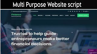 Complete Multi Purpose Website Free Script Plus Agency Cms Free Script