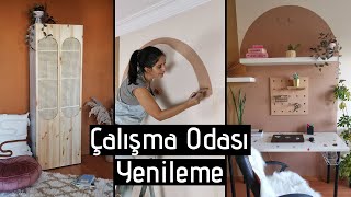 ÇALIŞMA ODASI YENİLEME | Duvar Boyama, Mobilya Yenileme, DIY Dekorasyon