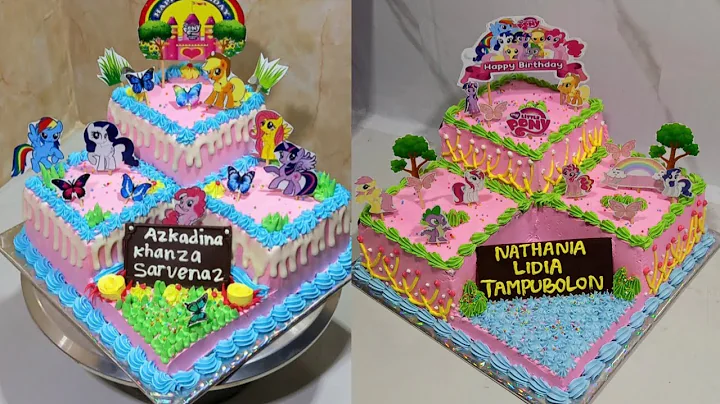 KUE ULANG TAHUN TINGKAT SUDUT KUDA PONI