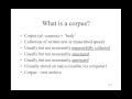 Introduction to corpora