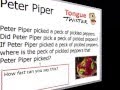 Tongue Twister  for  /p/ sound  -  "Peter Piper"