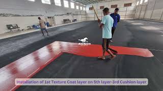 Acrylic Synthetic Flooring 8-Layer Cushion System Indoor Basketball Court In Punjab By Kelysports