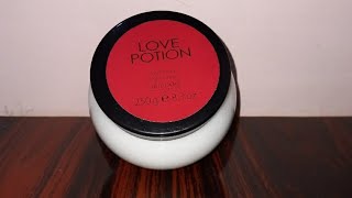 Oriflame love potion perfumed body cream review