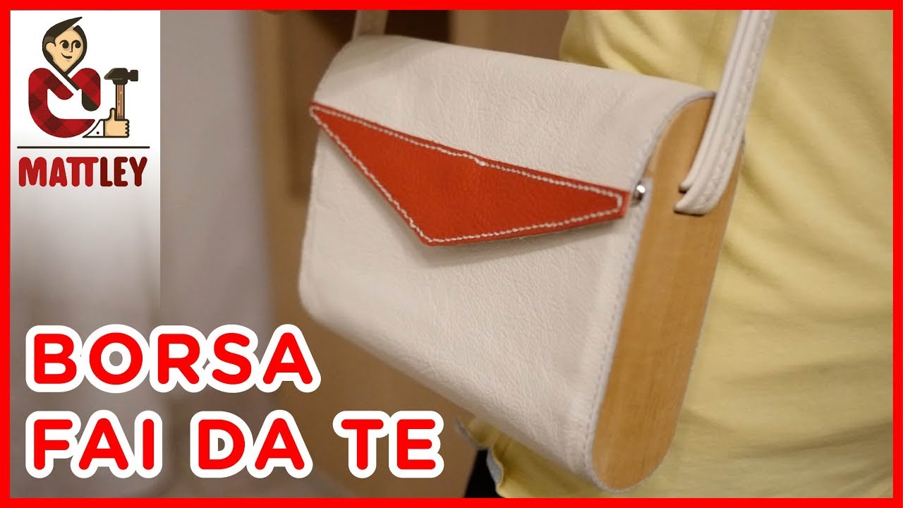 Come Fare Una Borsa Fai Da Te In Pelle E Legno Un Progetto Di Artigianato Digitale Youtube