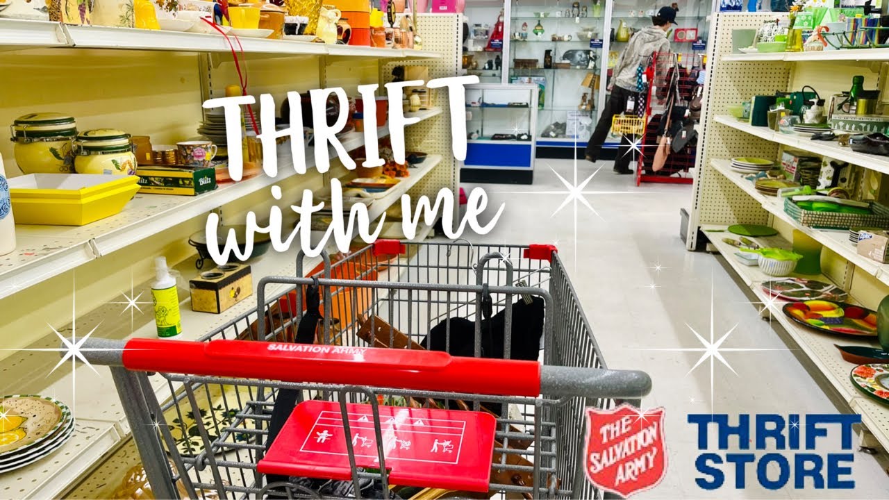 Thrift With Me | Комиссионный магазин Армии Спасения | Винтажный декор для дома