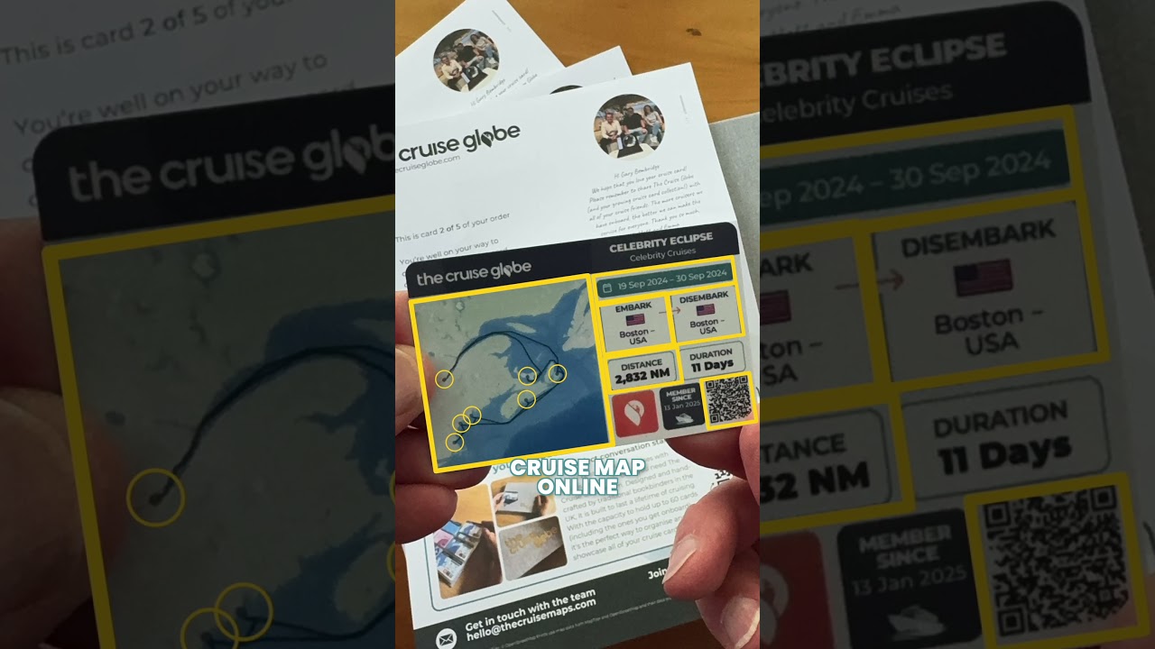 Collectible Personalised Cruise Cards 10% Off #shorts #ad