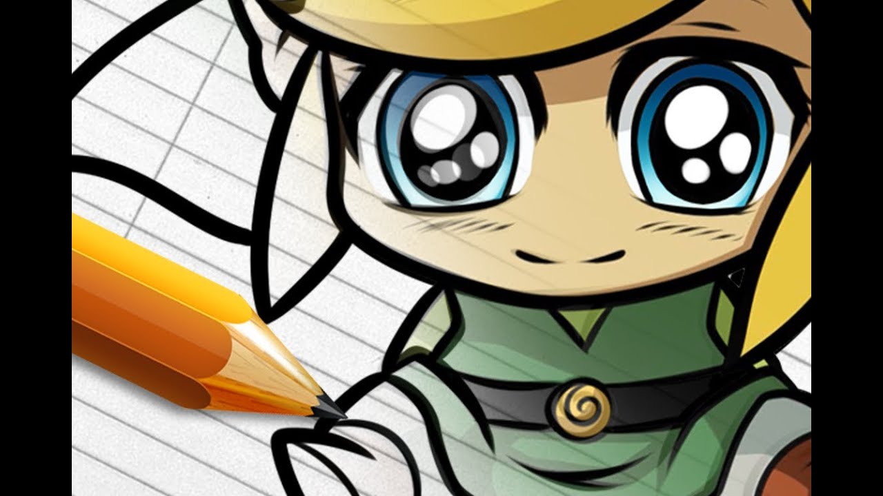 how to draw chibi link