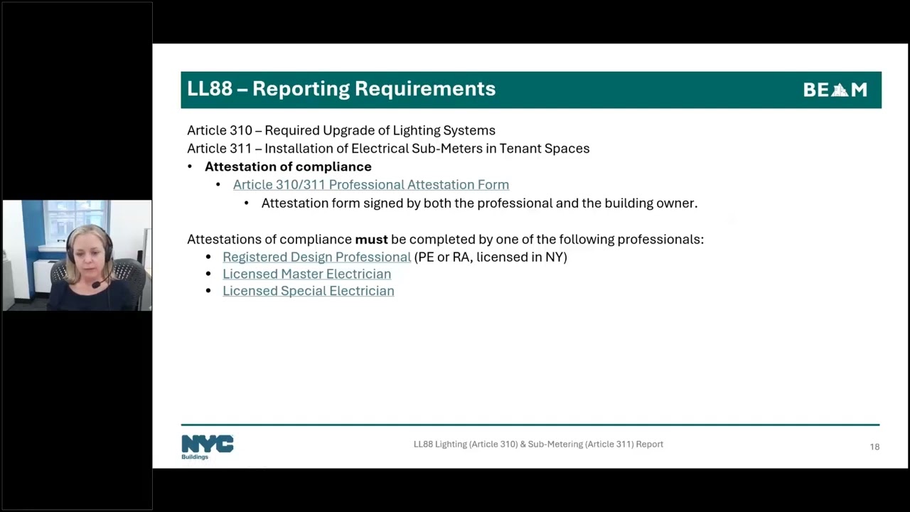DOB Webinar Series II: LL88 Lighting & Sub-Metering
