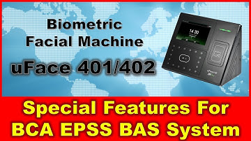 Biometric Face Recognition Machine uFace401/402 Special Features For BCA EPSS BAS System