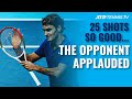 25 Tennis Shots SO GOOD the Opponent Had to Applaud ?