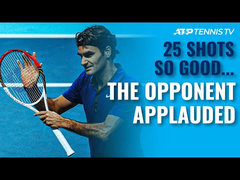 25 Tennis Shots SO GOOD The Opponent Had To Applaud ?