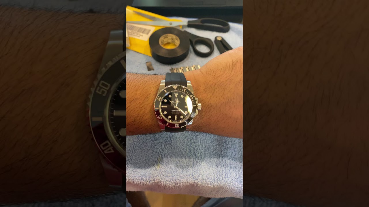 Rubber B on Ceramic Rolex Submariner
