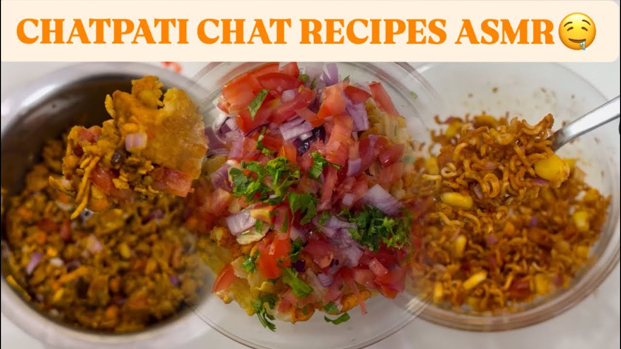 Chatpati Bhel & Chaat ASMR Recipes 🤤 - YouTube