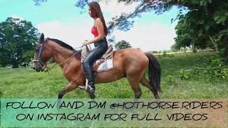 Horse Riding By Woman