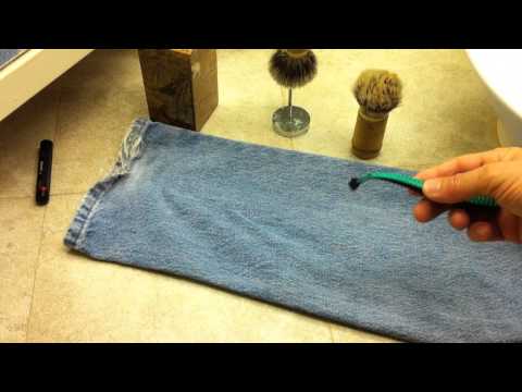 Sharpen Your Multi-Blade Shaving Razor with Denim Jeans