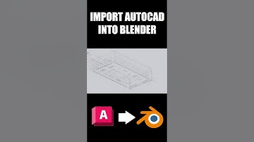 How to Import 2D AutoCAD Drawings into Blender #blendertutorial #architecture #blender3d