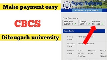 How to make payment CBCS Dibrugarh university // Download payment recept //full process S.I.Talukdar
