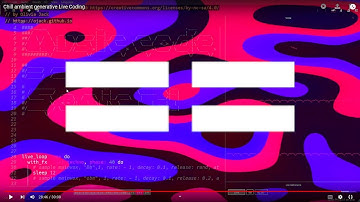 Chill ambient generative Live Coding with Sonic Pi
