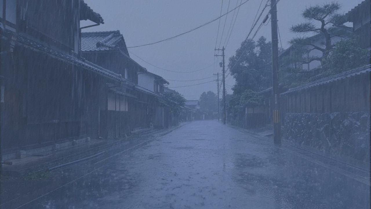 🌧️Calming Heavy Rain & Thunder on Cozy Night Sky for Deep Sleep and Instant Relaxation Tonight 😴Now