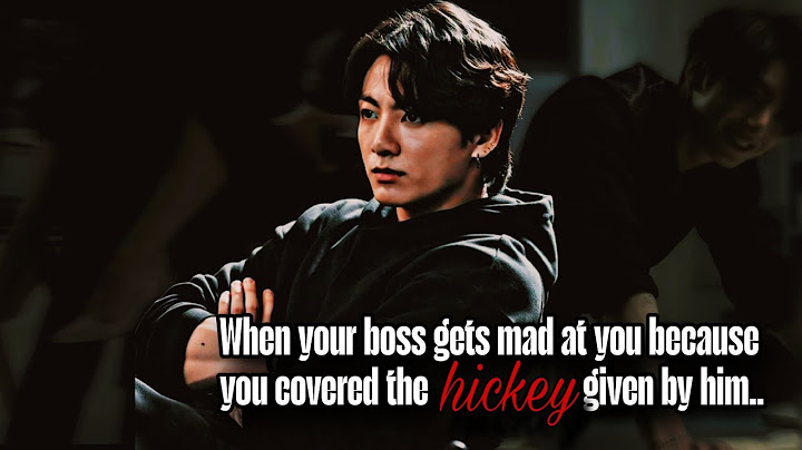 When your boss gets mad at you because you covered the hickey given by him and he - || Jungkook FF||