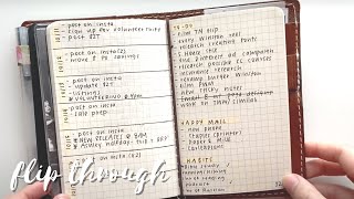 Minimalist Traveler's Notebook Flip Through • Pocket Chic Sparrow Mr. Darcy
