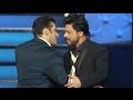 Shah Rukh, Salman hug steals the show at Bollywood's big night