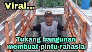 nggak masuk akal!!!tapi nyata.masang pintu di atap rumah