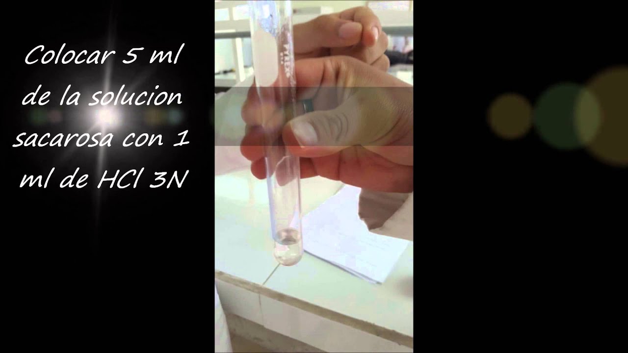Hidrolisis de la sacarosa - YouTube