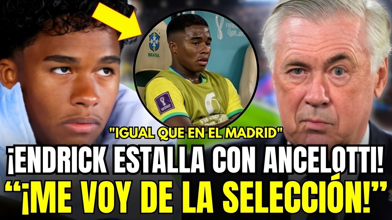 Endrick y Ancelotti: el choque que sacude a Brasil