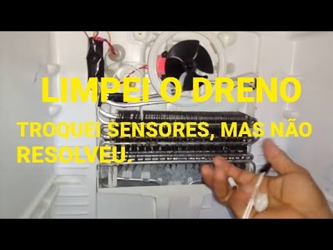 Vídeo: como resolver o congelamento no canal do dreno da geladeira