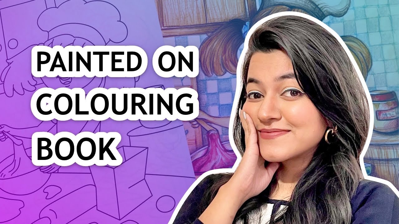 Turned A CHILDREN'S Colouring Book Into A MASTERPIECE - YouTube
