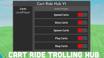FE Roblox Script Showcase - FE Cart Ride Trolling Hub! (VERY OP!)
