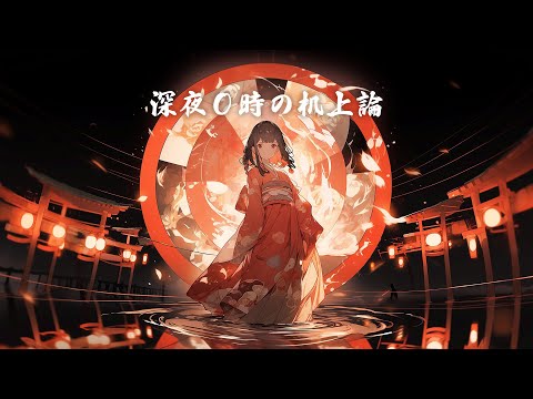 【和風BGM】「深夜０時の机上論」幻想的な心チルするおしゃれ和風曲【作業・勉強・著作権フリー】