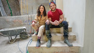 MAJOR STEPS RENOVATING INSIDE AN OLD STONE WATERMILL in Portugal