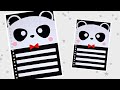 Kawaii Cute Panda Binder File Loose Leaf A5 Refill DIY