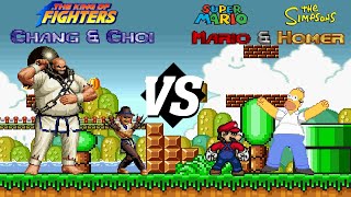 [IKEMEN] Tag: Chang & Choi VS  Mario & Homer