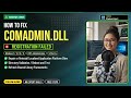 Fix comadmin.dll COM+ Error!