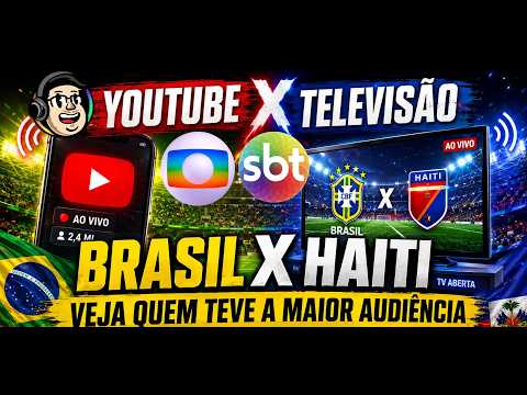 WHO HAD THE HIGHEST RATINGS FOR BRAZIL 3-0 HAITI IN THE WORLD CUP? | GLOBO, CAZÉ TV, OR SBT WITH ...