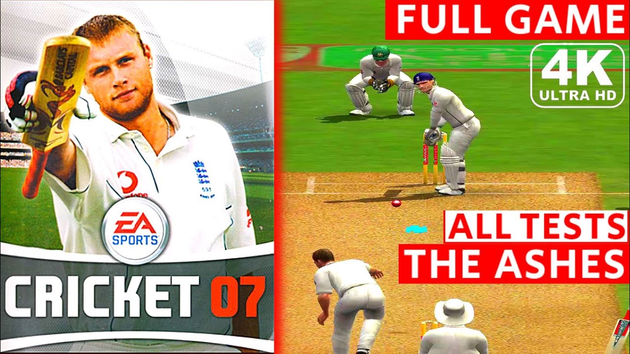 EA Sports Cricket 07 The Ashes Full Game All Tests Gameplay 4K Ultra HD 