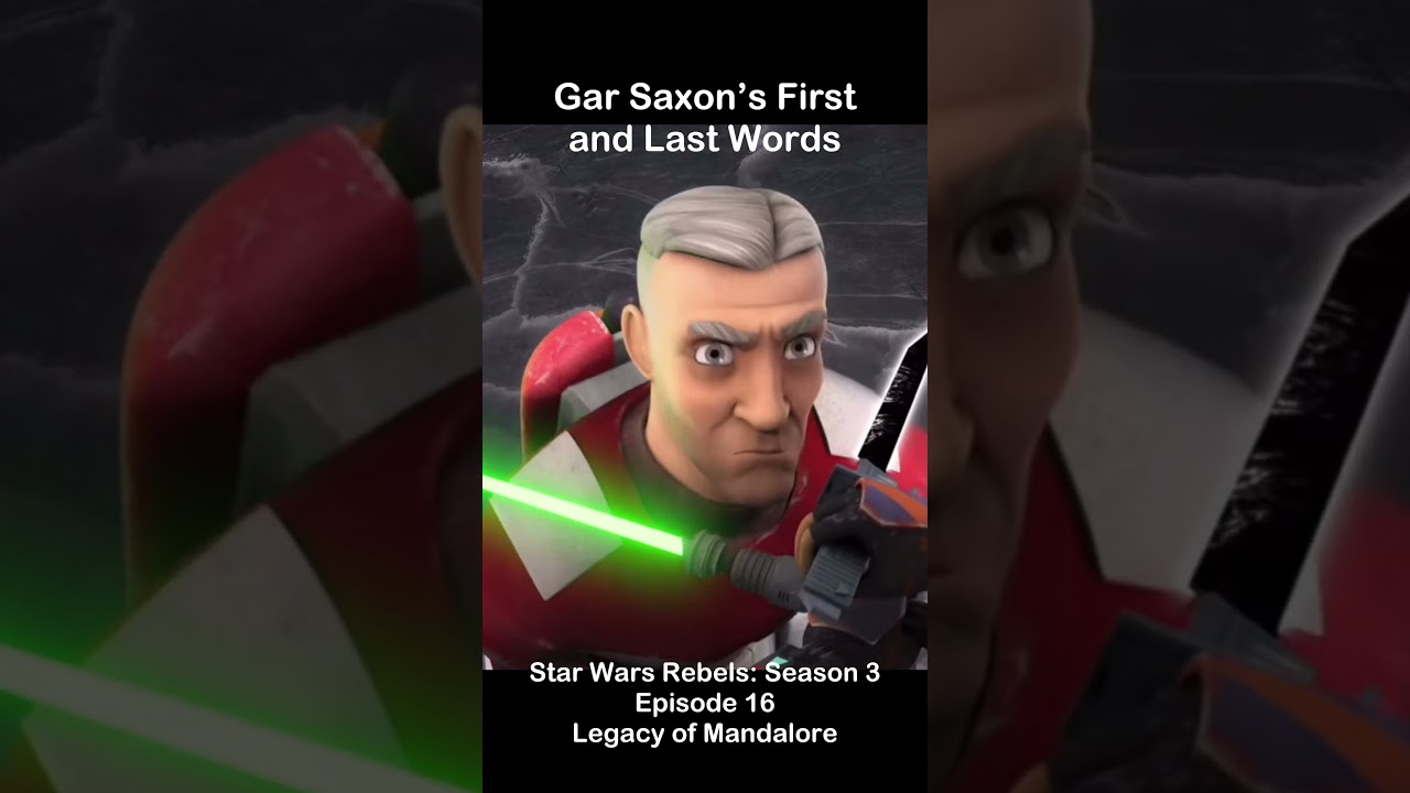 Gar Saxon’s glowdown is crazy