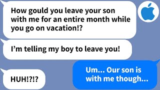 【Apple】My MIL got mad at me for leaving our kid with her while I was on vacation, but...