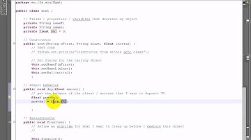 Java w/ Eclipse 31 - Bank Program Part 17