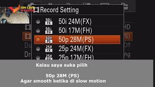 At times like this we set the Sony A7II shooting menu