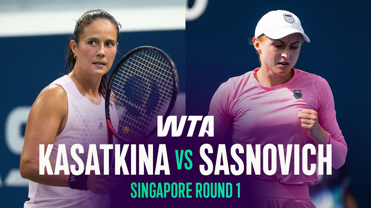 Daria Kasatkina vs. Aliaksandra Sasnovich | 2026 Singapore Round 1 | WTA Match Highlights